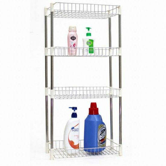 [불명] LUX 스텐 사각선반 4단 높은형 /욕실선반 다용도 코너이미지입니다. 누르면 해당 게시물로 새창이동합니다.