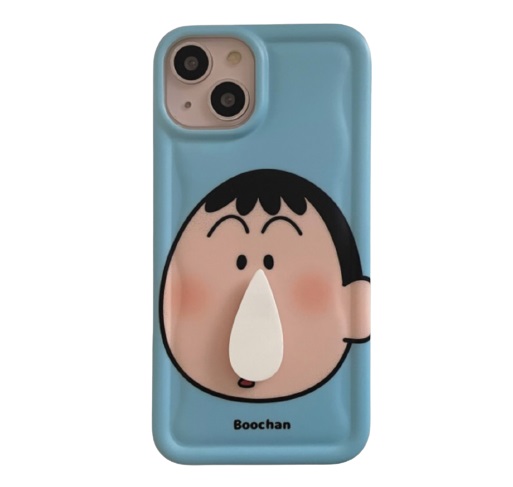 유니커블 아이폰14 프로 개구쟁이 소년 미니 스피너 케이스 (맹구)_이미지