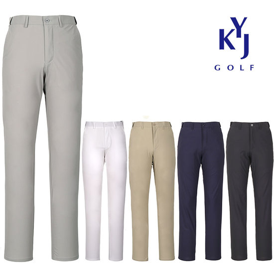 김영주골프 여름 사방스판 아이스쿨링 히든밴드 시그니쳐 골프바지 DOMMSL25_이미지