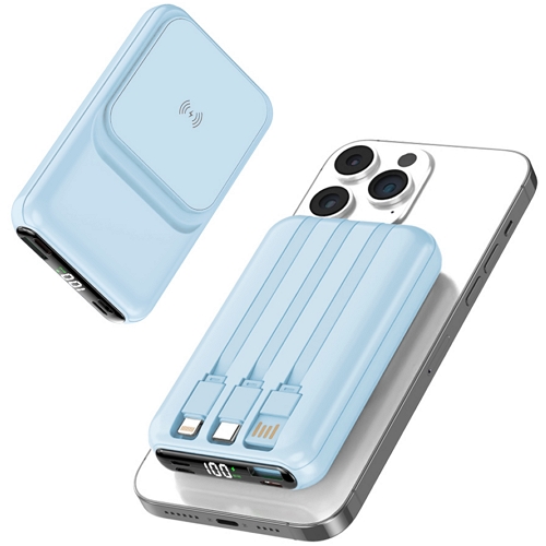 맥세이프 호환 케이블 일체형 보조배터리 W010 20000mAh_이미지