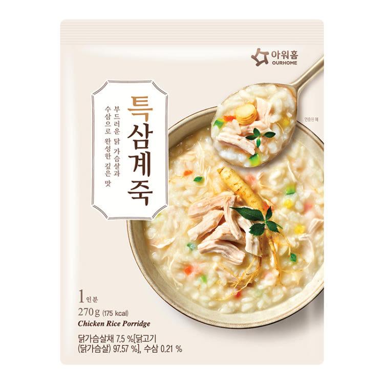 아워홈 바로 특삼계죽 270g (1개)