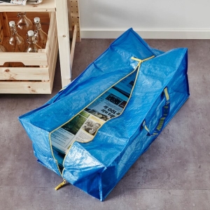 이케아 IKEA 카트용 가방 대형 장바구니 시장 쇼핑백 타포린백_이미지