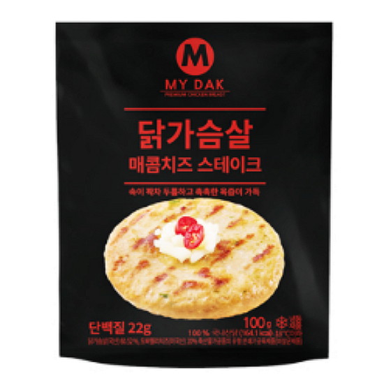 미트리 마이닭 닭가슴살 매콤치즈 스테이크 100g (12개)_이미지