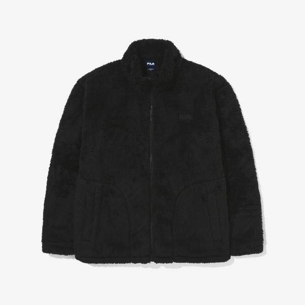 휠라 베이직 실키보아 플리스 자켓 FS2PLG4101X_BLK_이미지