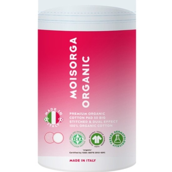 모이스올가 프리미엄 유기농 스티치 앤 듀얼이펙트 화장솜 50매