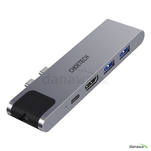 CHOETECH HUB-M24-GY (7��Ʈ/�����Ʈ3 ��� Type C)