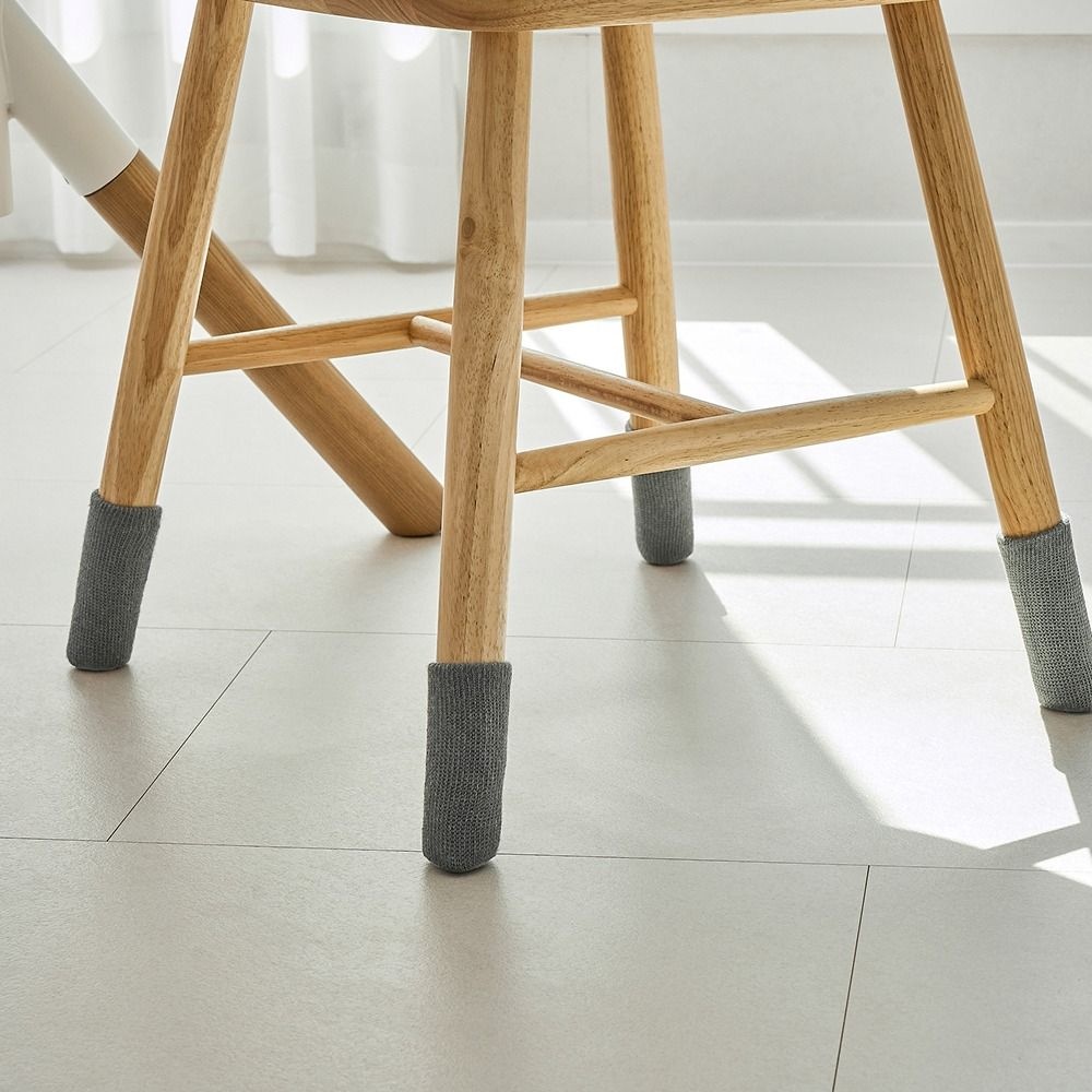 모던하우스 논슬립처리로 벗겨지지 않는 의자발커버 4개입_라이트그레이_DY1125003_이미지