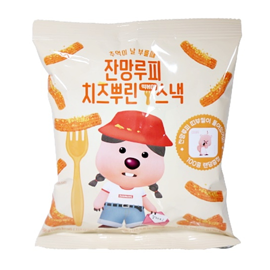 잔망루피 치즈뿌린 떡볶이 스낵 80g (12개)_이미지