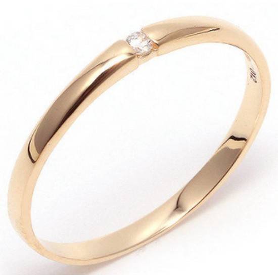 비앤비골드 18K 심플 큐빅 금반지 NPR7474_이미지