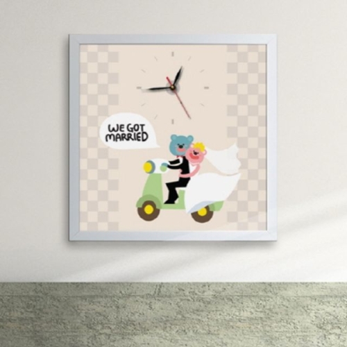 cx096-우리 결혼했어요 액자시계_