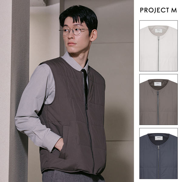 남성 스퀘어퀼팅 패딩 베스트 EPE4VP1500