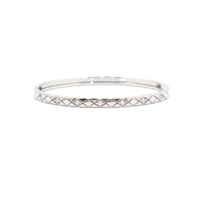 J12328 18K화이트골드 코코크러쉬 7P다이아 XS 여성 팔찌aa52393