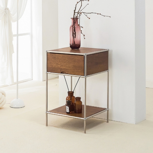 가구리빙 페스토 고무나무 원목 기본형 콘솔 400