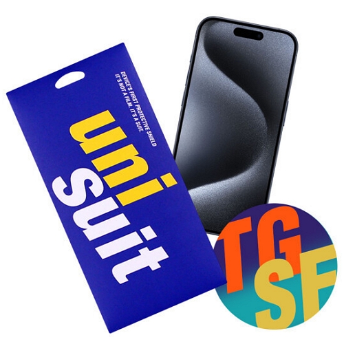 모이다 유니슈트 아이폰15 프로 올클리어 슬림 강화유리+후면/측면 서피스 보호필름 (액정 1매+후면 2매+측면 2매)