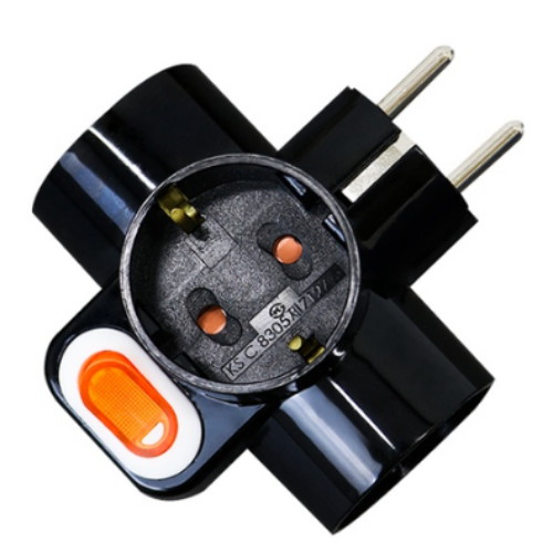 라이너스 3구 16A 메인스위치 T자형 멀티탭_이미지