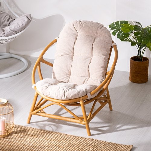 라탄 릴렉스 문체어 1인용