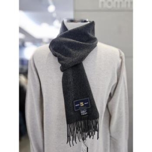 바쏘옴므 세이브존03 남자 목도리 차콜 헤링본 100% 머플러 WSZAG4AW0 S42930577