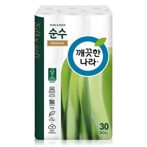 깨끗한나라 순수 프리미엄 30m (30롤) (1팩)_이미지