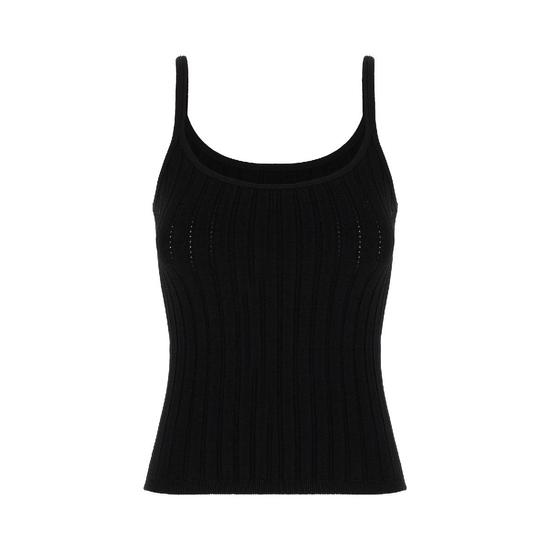 블랙 viscose blend 탑 A00875699000 T