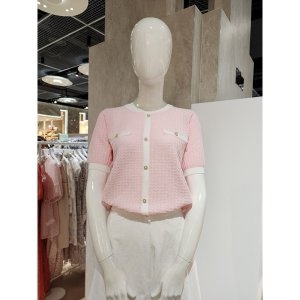 부루앤쥬디 컬러그리드진주가디건 BQGPO910_이미지