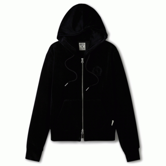 후아유 벨루어 자수 후드 집업 WHMZE4V21F