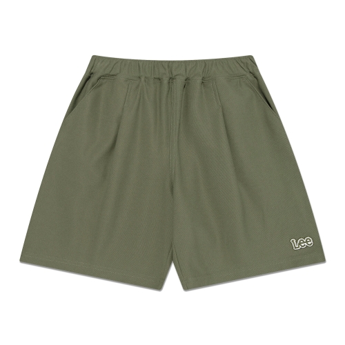 리키즈 키즈 4부 앞주름 포인트 저지팬츠 카키 LK2502SO12KH