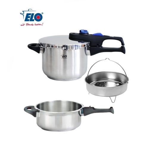 ELO 압력솥 5종 세트 (압력솥 3L,6L+뚜껑+바스켓+홀더)