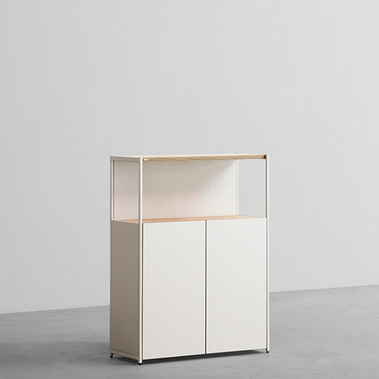 데스커 DSAC083S 수납형 3단 책장 800_이미지