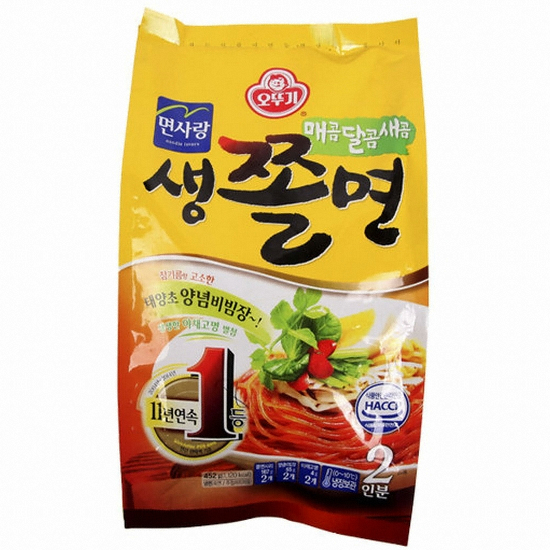 오뚜기 면사랑 생쫄면 2인분 452g (1개)_이미지