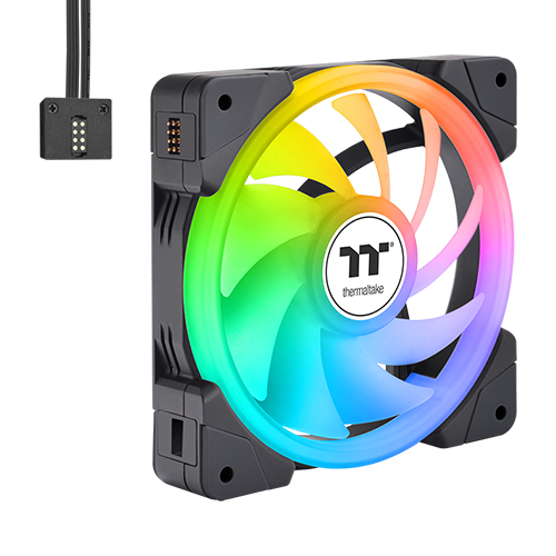 써멀테이크 SWAFAN EX14 ARGB Sync TT 프리미엄 에디션 (3팩, 블랙)_이미지