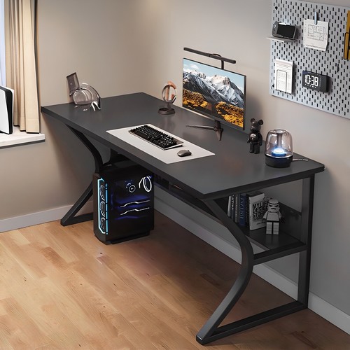 루나글램 하단 선반 게이밍 컴퓨터 책상 (1600x600)_이미지