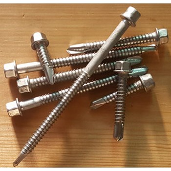 명화금속 스텐 육각직결피스 6.3 x 32mm (250개)_이미지