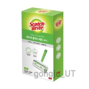 3M 스카치브라이트 대형 클린컷 테이프클리너 세트 (본품1개 + 리필6개)