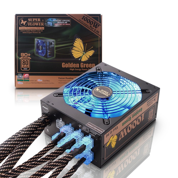 SuperFlower SF-1000P14XE Golden Green Crystal_이미지