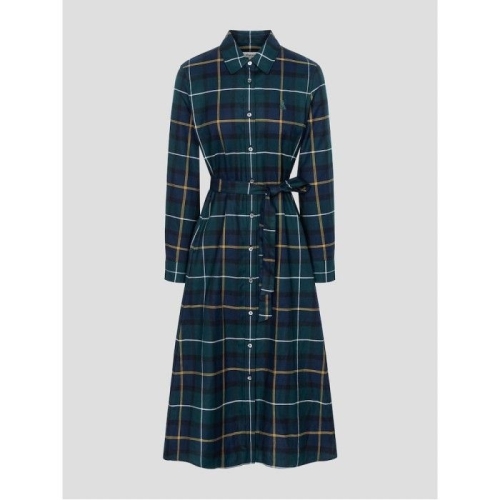 빈폴레이디스 여성 기모 헤릿체크 셔츠 원피스 BF5971C01R_이미지