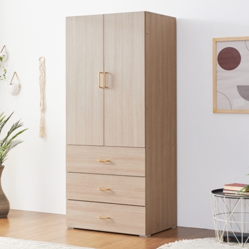 동서가구 노엘 3단서랍 선반 옷장 800