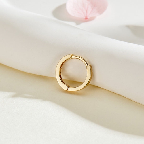 14K 심플 원터치 링 귀걸이 S 한쪽 JAE40424