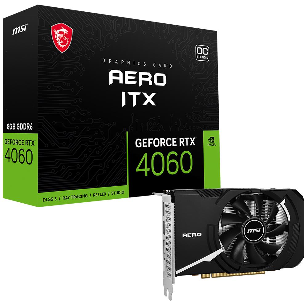 MSI ������ RTX 4060 ����� ITX OC D6 8GB