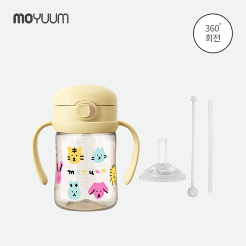 모윰 PPSU 올인원 원터치 빨대컵 프렌즈 에디션 170ml (1개)_이미지