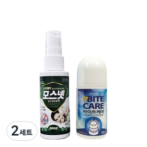 벌레 물렸을땐 바이트케어 50ml + 모기 진드기 기피제 60ml 2세트