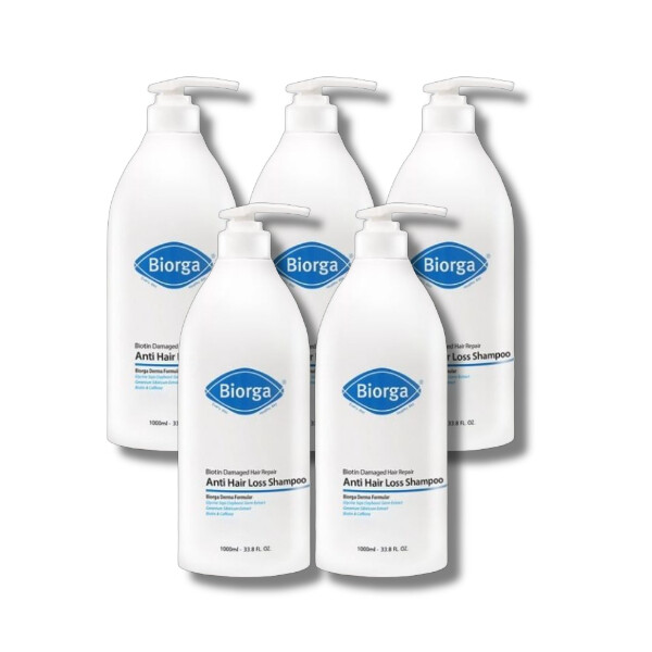 바이오가 바이오틴 손상모발개선 탈모완화 샴푸 1000ml (5개)