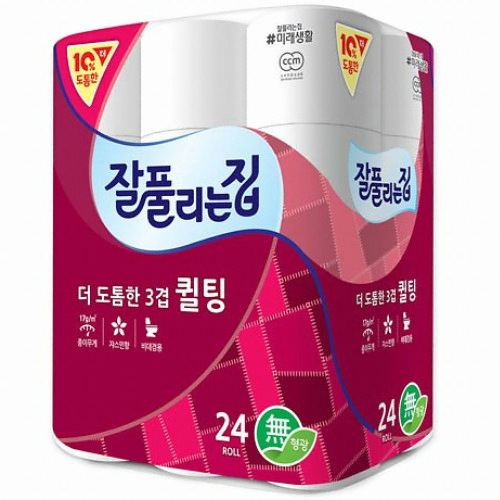 잘풀리는집 퀼팅 30m (24롤) (2팩)_이미지