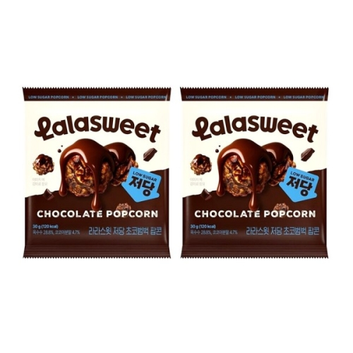 라라스윗 저당 초코범벅 팝콘 30g (2개)_이미지