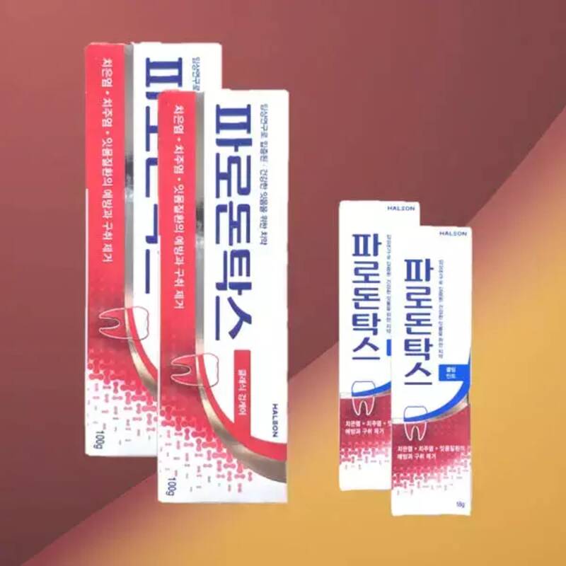파로돈탁스  클래식 검케어 치약 100g x 2개 + 쿨링민트 18g x 2개