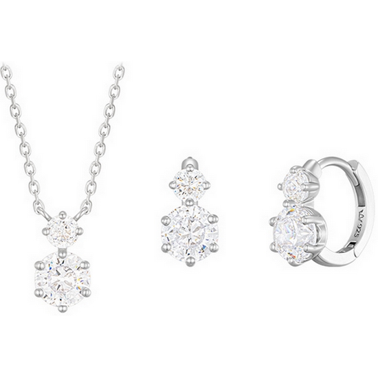 제이에스티나 WHITEMOND 목걸이+귀걸이 세트 SET-J0-0104_이미지