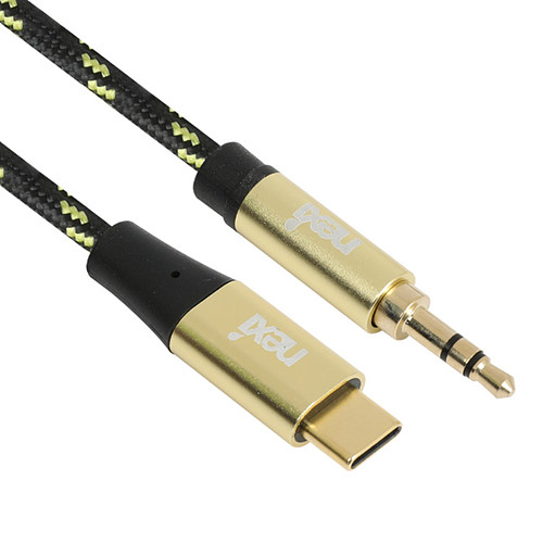 리버네트워크 NEXI NX-UC-AUX Type C to 3.5 AUX 케이블 (1m, NX-UC-AUX-010M)