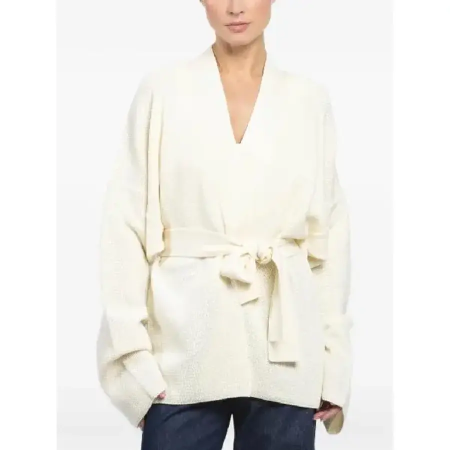 바레나 shawl neck belted cardigan KND53750506 T