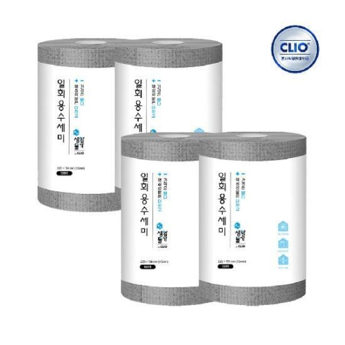 크리오 생활물가 일회용 수세미 120매 (4개(480매))_이미지