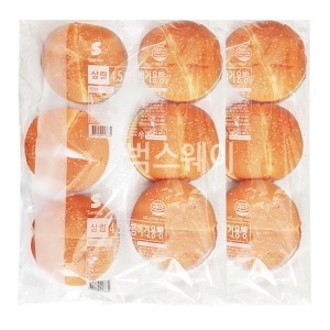삼립 4.5인치 햄버거빵 2봉 총 12개입 햄버거재료_이미지