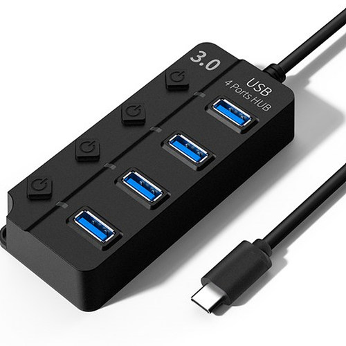 멀티허브 (4포트/USB 3.0 Type C)